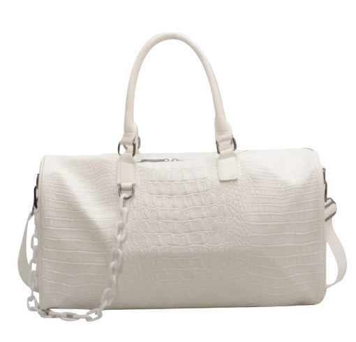 CROCO BAGS WHITE