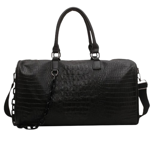 CROCO BAGS BLACK